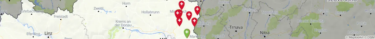 Map view for Pharmacies emergency services nearby Zistersdorf (Gänserndorf, Niederösterreich)